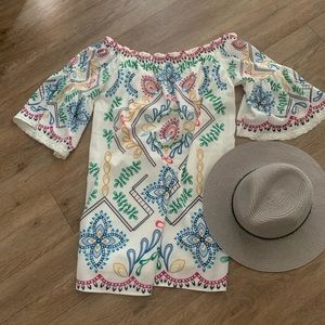 Belle sleeve mini dress